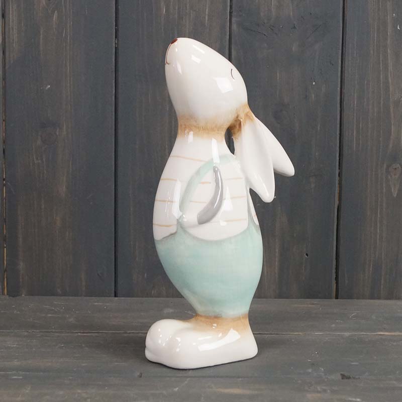 Medium Gazing Hare Ornament with Dungarees detail page